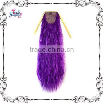 Online Sale Bright Color Synthetic Curly Ponytail for Woman photo-2