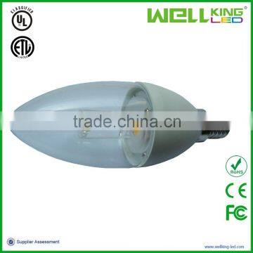 New Product COB Led Candle Bulb,5w Led Candle Light E26/e12 Base