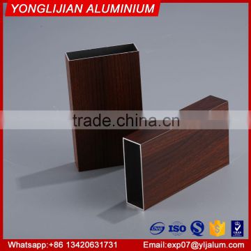 Wood grain pinted aluminum extrusion flat tube