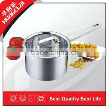 16CM Stainless Steel Soup Pot with Cover/Induction Pan