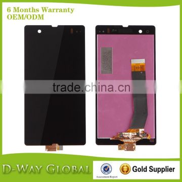 Wholesale LCD for Sony z lcd for Sony Xperia Z L36h LCD with Touch Screen for sony z display