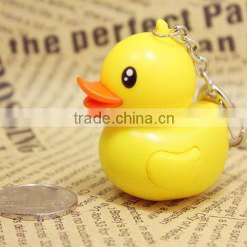 yellow little duck custom made keychains, cartoon character rubber keychains, cartoon character rubber yellow little duck custom