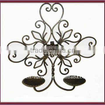 handicraft gift Metal sconce candle holder wrought iron candle holder,wall candle holder,wall mounted metal candle holders