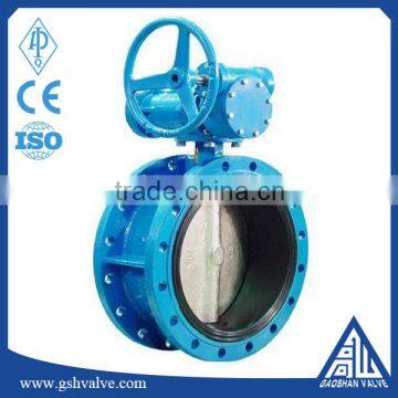 6 inch manual flange type EPDM lined butterfly valve with low price