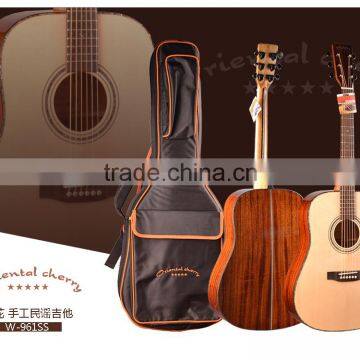 All solid AA+ grade solid spurce & mahogany D'Addario Strings EXP16 with cotton bag acoustic guitar