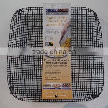 PTFE quick chip tray PTFE open mesh baking tray / pizza mesh tray PTFE and fiberglass