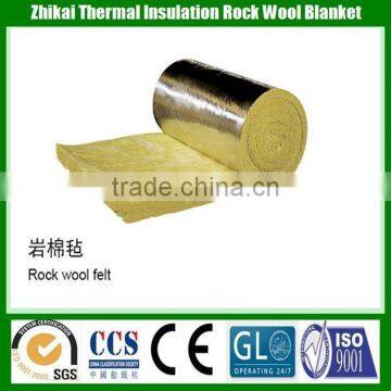 60kg/m3 Soundproofing Super Rock Wool Felt with Aluminium Foil