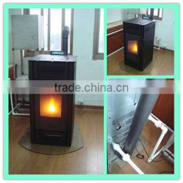 Water heating pellet stoves