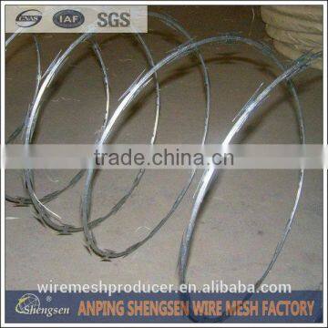 450mm coil diameter concertina razor barbed wire razor barbed wire toliet seat with low prices ISO9001 certificate