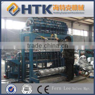 High efficiency diamond mesh fence making machine