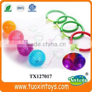 light up rubber ball toy with flashing light