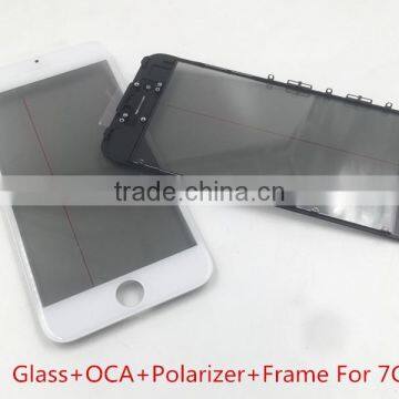 100% No Bubble Mobile Repair Parts Cold Glue Press Original Frame Bezel + Original Glass + Polarizer +oca Assembly for IPhone photo-5