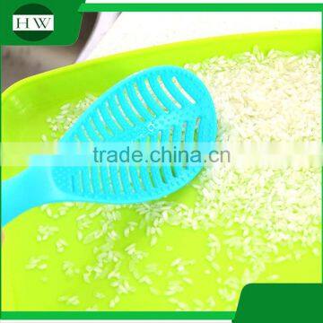 Kitchen Accessories Creative Multipurpose Plastic Long Handle Tumbler Tree Leaf Stand Shovel Ladle Scoop Rice Spoon photo-2