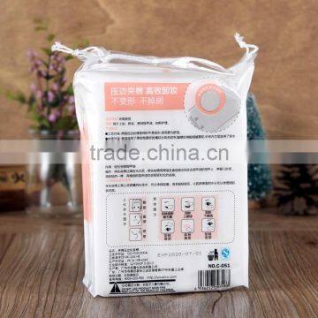 Small Plastic Make up Cotton Draw String Bag With Cotton String photo-2