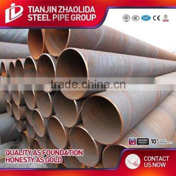 large diameter SSAW sprial steel pipe with painted 3PE oil and galvanzied