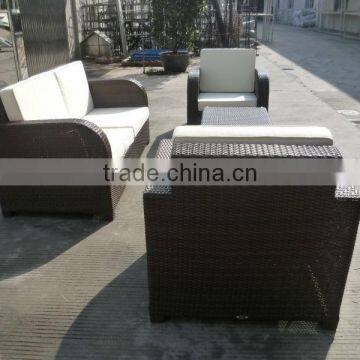 New Design Outdoor Rattan Furniture Patio Brown Sofa Set photo-3