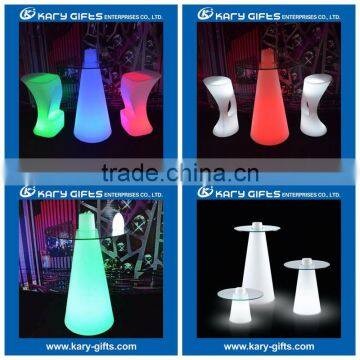 Certified & Hot Sale Lighted Cube/round Illuminated Led Drinking BAR Table Event Furniture Designs photo-5