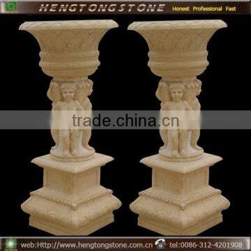 Garden Natural Stone Angel Flower Pots photo-2