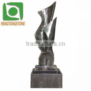 Modern Art Black Marble Abstract Sculpture photo-5
