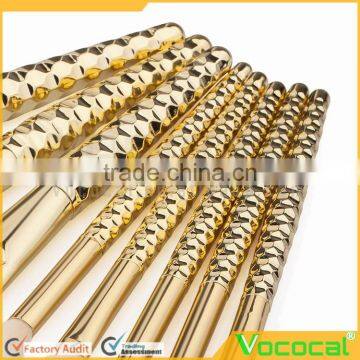 8 PCS Makeup Cosmetic Brush Kit Foundation Eyebrow Powder Blush Outline Nasal Blending Brush Set Gold photo-2