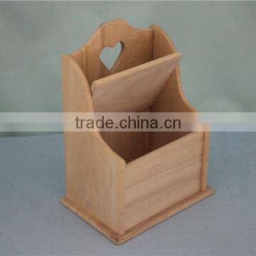 Unfinished Hanging Wooden Unusual Pencil Case With Lid Wholesale photo-3