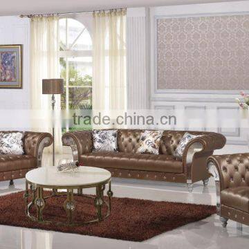 EF-006 2015 Xinqing Luxury Home Furniture Leather Sofa Classic Sofa photo-2