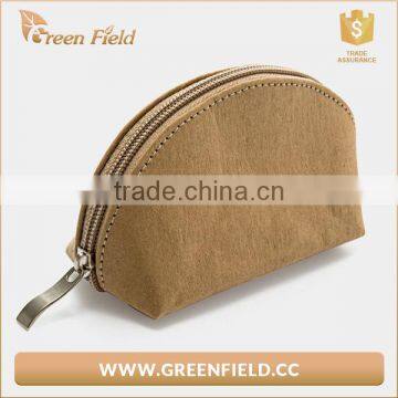 Green Field Cosmetic Washable Kraft Paper Brush Sets Bag in Shell Design photo-5