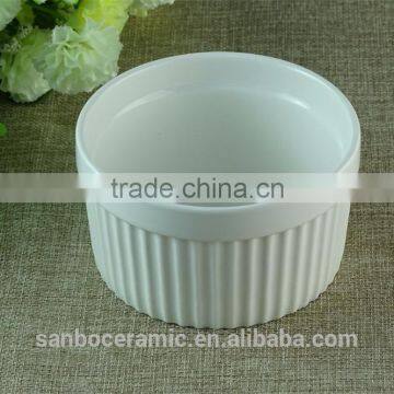 Wholesale White Round Porcelain Ramekins Ceramics Round Ramekin for Restaurant Hotel Oven Microware Safe photo-2