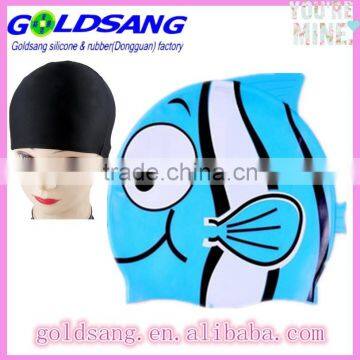 Swimming Cap for Kids Boy or Girl Silicon Kids Ramdon Cartoon Swim Cap