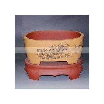 Yixing Interior Decorative Garden Clay/terracotta Flower Pot photo-3