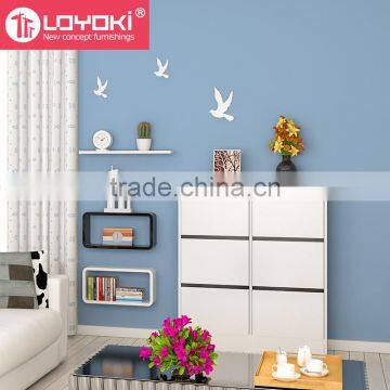 Wooden Shoe Storage Cabinet Design MDF Cabinet With 3 Drawer Fashion Morden Home Furniture for Living Room Shoe Storage photo-4