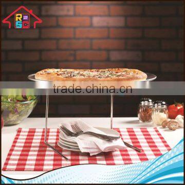 Restaurant Style Pizza Serving Stand with Nonstick Pan Set