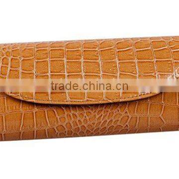 Womens Envelope Evening Patent Croc Skin Embossed Party Clutch photo-3