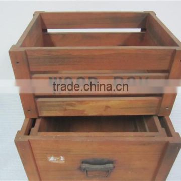 unfolding paulownia wooden crate for bottles egg fruit