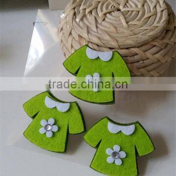 Hot sell Mini Felt Dress Cute Felt Die Cuts Baby Shower Felt Decoration made in China