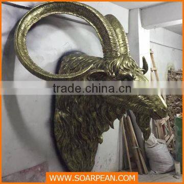 Wholesales Wall Decoration Fiberglass Wall Mounted Animal Head photo-2