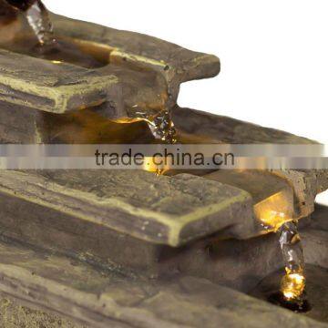 Tri-Step LED Lights Tabletop Water Fountain photo-4