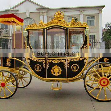 Outdoor Garden Horse Carriage Royal Horse Equipment Used Cinderella Pumpkin Horse Carriage(BG11-M060) photo-5