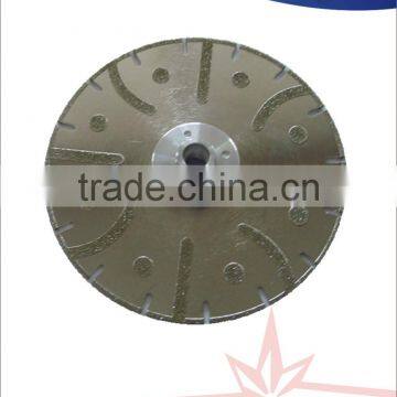 Electroplated Diamond saw blades for cutting soft marbles with continuous rim