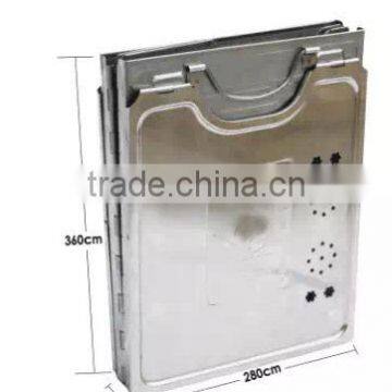Outdoor Camping Stainless Protable Charcoal and Gas Bbq Stove With Carry Bag