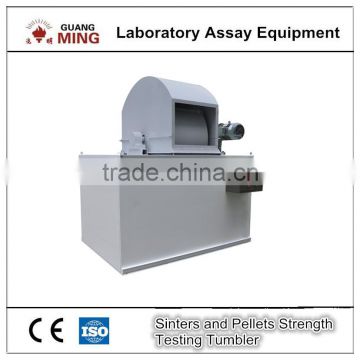 sinters and pellets tumbler for testing impact and abrasion resistance; strength testing tumbler