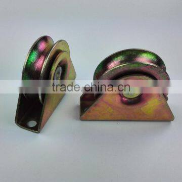 2.5 inch sliding door wheel diameter 48mm thickness 17mm bearing 6201RS groove "U" with outer support ITEM:518PCR