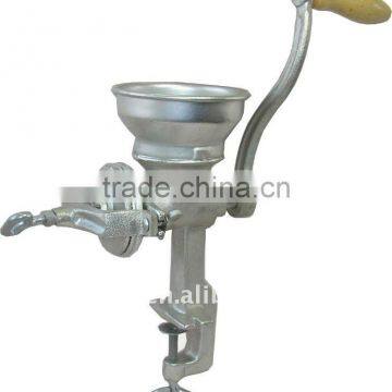 500# manual cast iron corn grinder with low hopper