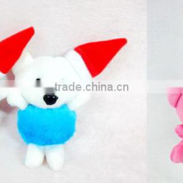 funny promotion plush hot plush cute animal keychain toy with CE