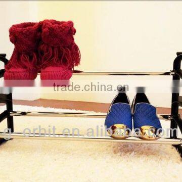 2 tier expandable plastic shoe rack