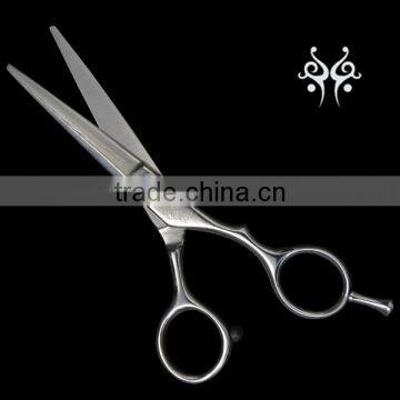 Hair dressing scissor made of Damascus steel