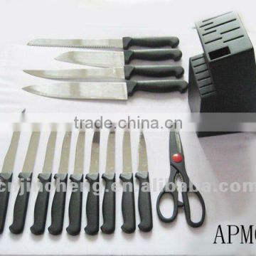 15pcs chef knives, kitchen knife sets with stand