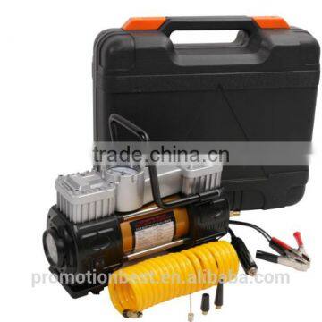 Tire Inflator, BACOENG Portable Air Compressor Kit - Double Cylinder - DC12V - Pump to 150 Psi - With Gauge & Light - Best for C photo-3