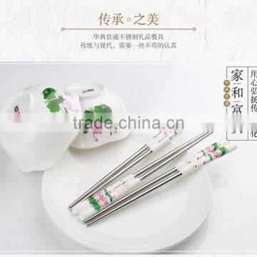 Lotus Shaped Stainless Steel Fork Spoon wedding fancy gift items