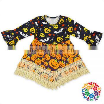 2017 Hot Baby Girl Party Dress Children Frocks Designs All Saints' Day Dresses Party Night Girl Fall Halloween Dress Wholesale